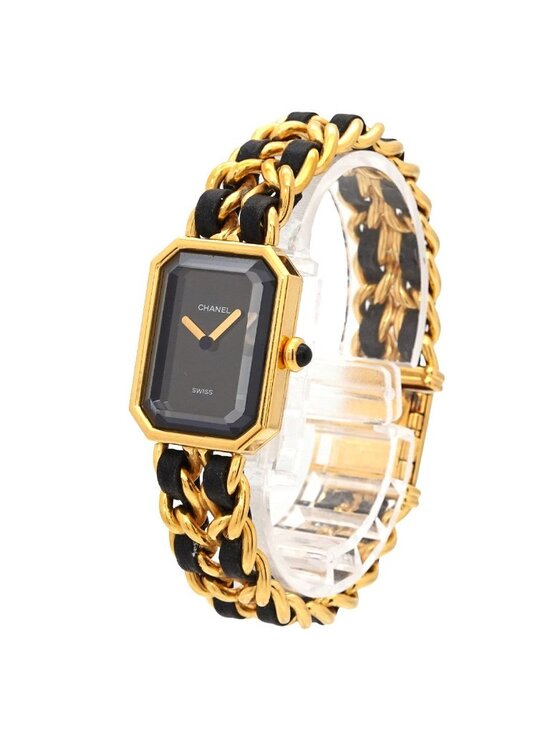 Chanel Premiere Vintage Watch Black Gold main image 5